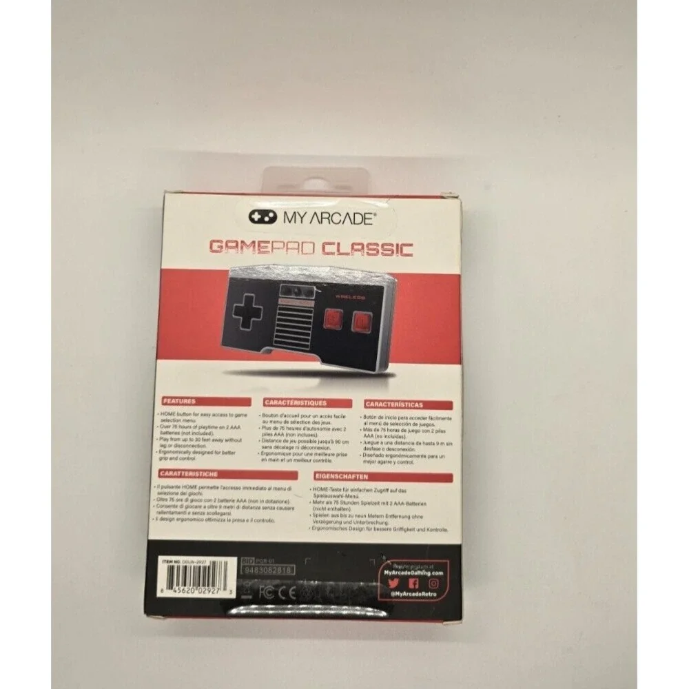 New In Box My Arcade GAMEPRO CLASSIC Wireless Controller NES Classic Wii, Wii U‎